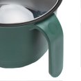 thumbnail image 2 of Electric Cooking Pot 1.5L 600W Stainless Steel Anti Scald Handle Clear Lid Electric Cooker for Home Dormitory Party EU Plug 220V, 2 of 4