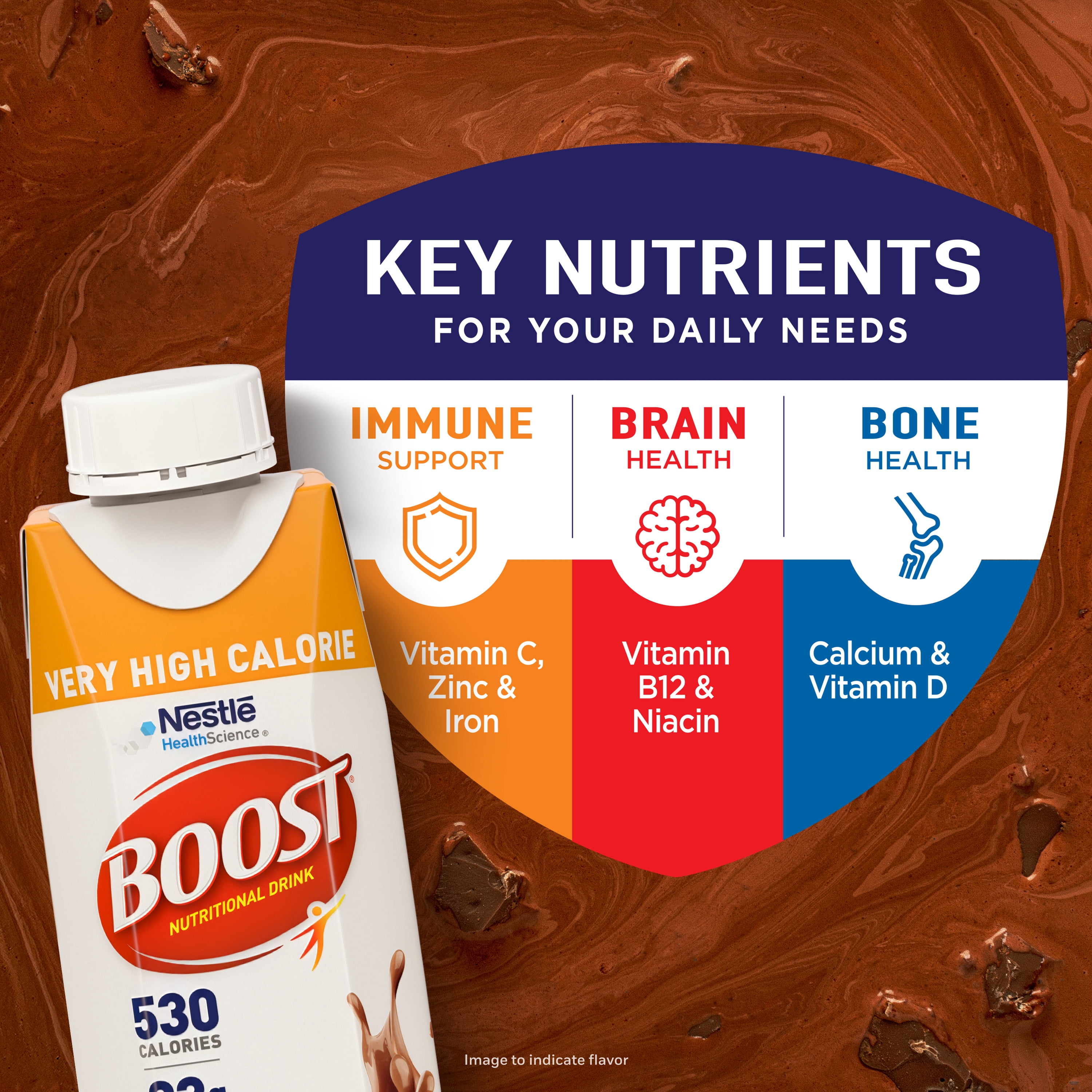 Boost Very High Calorie Chocolate Nutritional Drink 4 Pack