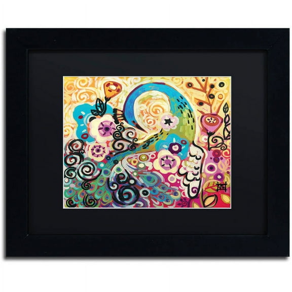 Trademark Fine Art "46" Canvas Art by Natasha Wescoat, Black Matte, Black Frame