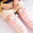 thumbnail image 3 of Calcetines Lindos Hasta La Rodilla Con Forma De Animal, Estampado De Rayas Transpirables, Calcetines Largos Y Cálidos Hasta El Muslo Para Niñas, 3 of 5