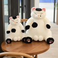 thumbnail image 6 of Cat Plush Toys Stuffed Doll Lovely Animal pillow Cartoon Cat for Children Girls Sofa Cushion Home Decor Valentine' - black and white 35cm 35cm, 6 of 9