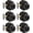 Oil Rubbed Bronze, variant on Matte Black Exterior Door Knob and Single Cylinder Deadbolt, Entry Locksets with Lock and Key 1 Pack Set