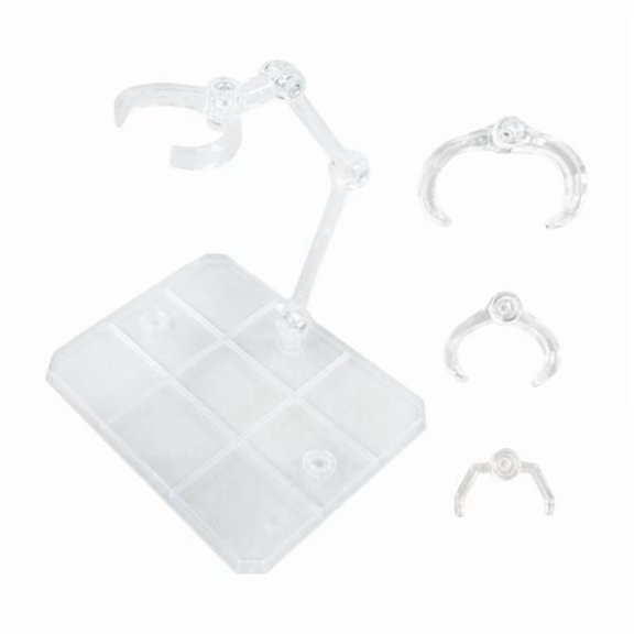 guohui 2xAssembly 1 /144 Action Figure Stand Support Stand Base Transparent for Doll Style C 2 Pcs