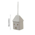 thumbnail image 2 of Ceramic Christmas Mini Snowhouse Ornament Uniquely Embodies Atmospheric Holiday And Exquisite Design. for Chandelier, 2 of 6
