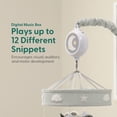 thumbnail image 2 of The Peanutshell Safari Musical Baby Mobile Crib with 12 Soothing Lullabies, Grey Safari Celestial, 2 of 5
