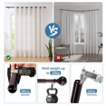 thumbnail image 6 of Urbanest Single Curtain Rod with 16 Clip Rings & Decorative Ball Finials – Classic Metal Window Drapery Rod Set, Heavy-Duty & Adjustable, 5/8" Diameter, 48" to 84", Oil-rubbed Bronze (ORB), 6 of 6