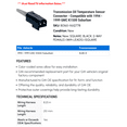 thumbnail image 2 of Transmission Oil Temperature Sensor Connector - Compatible with 1994 - 1999 GMC K1500 Suburban 1995 1996 1997 1998, 2 of 2