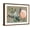 Brown Frame, variant on Art.com Flowers on Mocha I Art Print by Jennifer Goldberger, Black Frame Wall Art, 21" x 17"