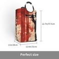 thumbnail image 3 of Picia Silhouette Trumpet Red Art Laundry Basket With Handles Laundry Hamper Toys Storage Organizer Foldable Bucket Washing Bin Dirty Clothes Bag For Home Bathroom Bedroom Dorm, 3 of 6