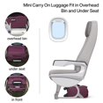 thumbnail image 2 of Equipaje Hanke, equipaje de mano para debajo del asiento, de 16 pulgadas con ruedas giratorias, 2 of 9