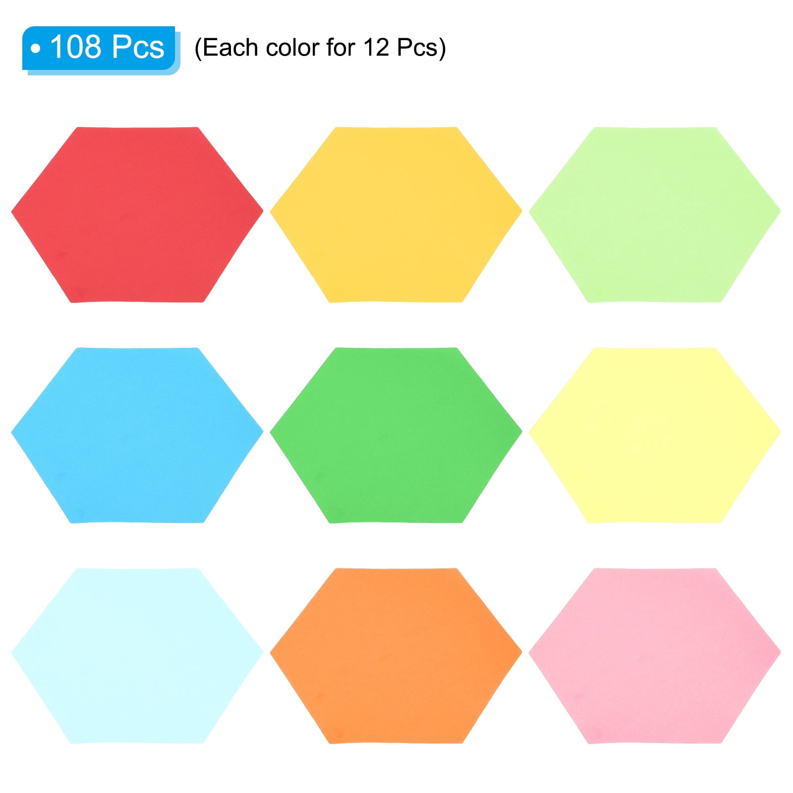 Unique Bargains Bulletin Board Paper Cut Outs Decorations for DIY Crafts ["Hexagon"]