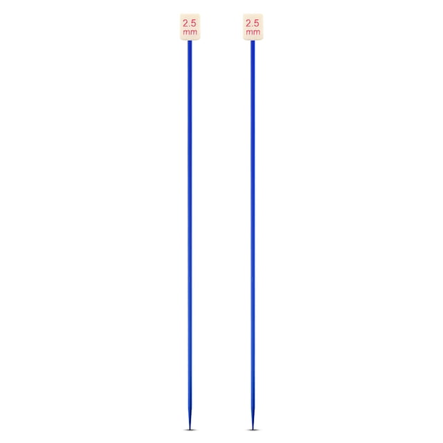 keepw Color Random Knitting Needles Aluminum Weaving Needle Lightweight 2.5mm 1Set