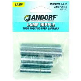

3PC Jandorf Jandorf 60160 Nipples 1/8 IP Assorted Zinc 8 Pack