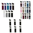 thumbnail image 3 of 6 Pairs Alexa Rose Woman Knee High Striped Solid Design Dress Casual Socks- Assorted Colors (Colors), 3 of 3