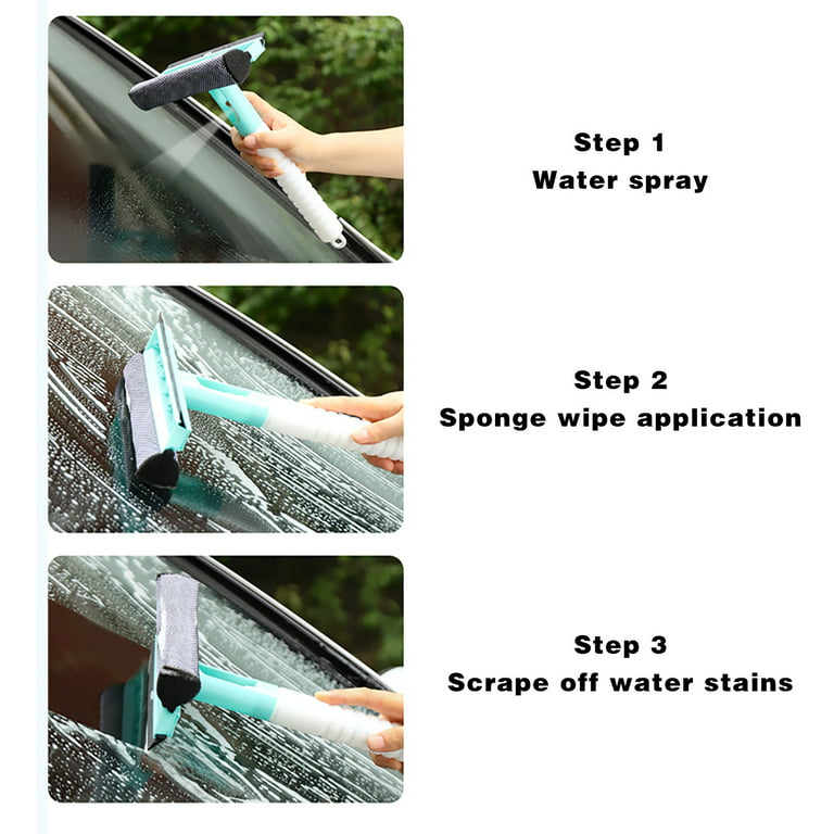 Pompotops Plastic Squeegee for Shower Doors, Windows and Auto Glass, Glass  Scraper, Glass Artifact, Household Multifunctional Three In One Wiper,  Dedicated Cleaning Tool For Windows, Brush, Pink 