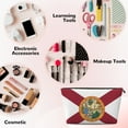 thumbnail image 4 of Florida Flag Small Purse Organizer Zipper Cosmetic Handbag Tote Pouch For Women, 4 of 7