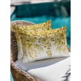 thumbnail image 4 of Waterproof Outdoor Throw Pillows with Inserts 12"x20", Yellow Eucalyptus Leaves Soft Decorative Pillowcases for Couch Bedroom, Spring Floral Summer Botanical Pillow Covers for Sofa Living Room, 4 of 8