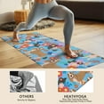 thumbnail image 4 of Basset Hound Dog and Flower Hot Yoga Mat Towel Non Slip for Hot Yoga - Quick-Drying Yoga Mat Cover with 4 Corner Pockets with Travel Bag - Hot Yoga Towel Non Slip 74"x26", 4 of 6