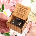 thumbnail image 4 of Luxtrada Wooden Music Box Mom/Dad To Daughter -You Are My Sunshine Engraved Toy Kid Gift (Mom to Daughter), 4 of 10
