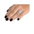 thumbnail image 3 of 1 ct Diamond Round Solitaire Engagement Ring Wedding Band Set 14k White Gold Set, 3 of 4