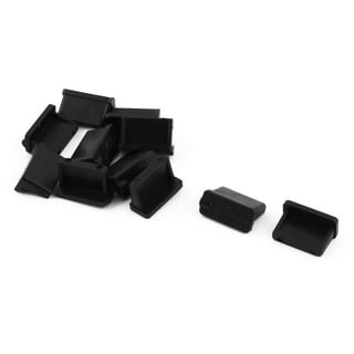  ThreeBulls 30 Pcs Silicone USB Cap Port Cover Anti Dust  Protector for Female End Black : Electronics