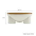 thumbnail image 3 of Tridome Storage Coffee Table in Natural Ivory, 3 of 10