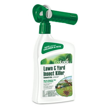 EcoLogic Lawn and Yard Insect Killer Concentrate, Made with Cinnamon and Peppermint Oil, 32 oz.