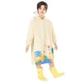 thumbnail image 4 of Poncho Imperméable Épais Uni à Boutons pour Filles Printemps Été Automne, Ponchos de Pluie Vêtements pour Garçons, 4 of 6