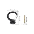 thumbnail image 2 of Uxcell Curtain Holdback Wall Mounted Curtain Tiebacks Screw Hooks Hanger Holder Dark Grey 2 Pack, 2 of 6