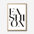 thumbnail image 3 of Modern Minimalist 'FASHION' Typography Canvas Wall Art &ndash; Black and White Print, 3 of 10