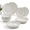 Soft White, variant on Fall Dishes Dinnerware Set 12 Piece Service For 4 Orange
