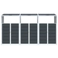 thumbnail image 4 of vidaXL Wheelie Bin Storage for Triple Bins Anthracite 85"x31.9"x45.3" Steel, 4 of 4