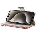 thumbnail image 4 of Funda cartera GANGXUN para iPhone 15 Plus , cuero PU con tarjetero, cremallera, correa de mano, soporte y protección 811°, 4 of 6