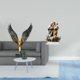 thumbnail image 2 of Estatua De Resina Acrílica Con Alas Extendidas, Escultura Feng Shui, Adorno De Escritorio, Regalo único Decorativo, Decoración De Mesa Para El Hogar, Bricolaje, Decoración De Chimenea De, 2 of 8