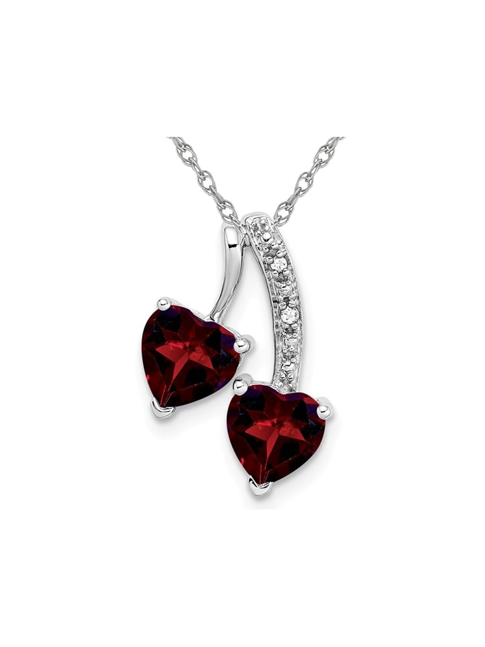 Heart Shape Brilliant Cut Lab Created Red Garnet Ring Pendant and matching Earrings Jewelry Set in 14K Yellow Gold Finish