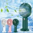 thumbnail image 1 of Ventilador recargable de mano con batería de 10000mAh - Ventilador USB Strong Wind Mini de 5 velocidades, soporte para teléfono y pantalla digital, duración de 96 horas, 1 of 5