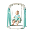 thumbnail image 1 of PLAYOUT KIDS | Columpio Infantil para Bebé Diseño Ergonómico con Barra de Seguridad Color Aqua 1.08m, 1 of 4