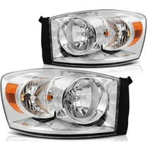 ECCPP Headlights Assembly For Dodge Ram 1500 2006-2008 For Dodge Ram 2500 2006-2009 For Dodge Ram 3500 2006-2009 Driver and Passenger Side