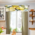 thumbnail image 6 of 54x18 Inches Valance Curtain Watercolor Lemon Window Curtains Rod Pocket Design for Kitchen Living Room Bedroom, 6 of 7