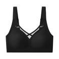 thumbnail image 3 of Gkeoshab Sports Bras for Women Women Plus Size Seamless Bra Thin Minimizer Bra with Side Control & Anti-Sag Black XXXL, 3 of 3