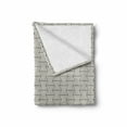 thumbnail image 2 of Geometric Soft Flannel Fleece Throw Blanket, Angled Lines Optical Illusion 3D Style Cubes Pattern Diagonal Stripes, Cozy Plush for Indoor and Outdoor Use, 50" x 60", Beige Charcoal Grey, by Ambesonne, 2 of 6