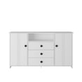 thumbnail image 3 of YYAo Sideboard Buffet Cabinet with Storage, Modern Kitchen Buffet Storage Cabinet with Drawer and Doors, 47" Large Coffee Bar with Adjustable Shelves for Kitchen, 3 of 12