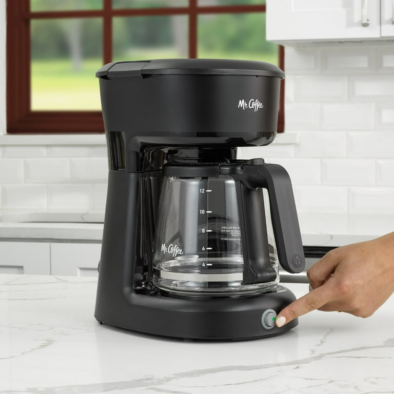 Mr. Coffee 12-Cup Coffee Maker, Black with Easy Switch, Grab-a-Cup Auto  Pause, and Easy Cleanup - Walmart.com
