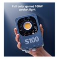 thumbnail image 4 of Dual Color Temperature COB Photography Light Soft Fill Lamp for DSLR Cameras, for Night Scenes & Filming US PLUG Blue, 4 of 8