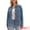 Gray Blue, variant on DARING DIVA Women's Long Sleeve Button Down Pockets Western Denim Jacket L Dark Blue