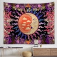 thumbnail image 2 of Tapestry Burning Sun Wall de fibra de 150 x 130 cm, 2 of 3