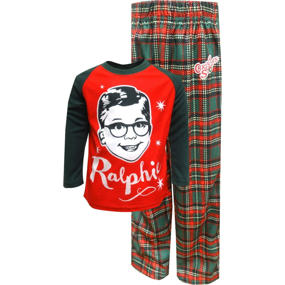 A Christmas Story christmas story grinning ralphie boys' pajamas Christmas Story Pajamas