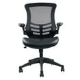 thumbnail image 5 of Techni Mobili Stylish Mid-Back Mesh Office Chair with Adjustable Arms, Black RTA-8070-BK, 5 of 10