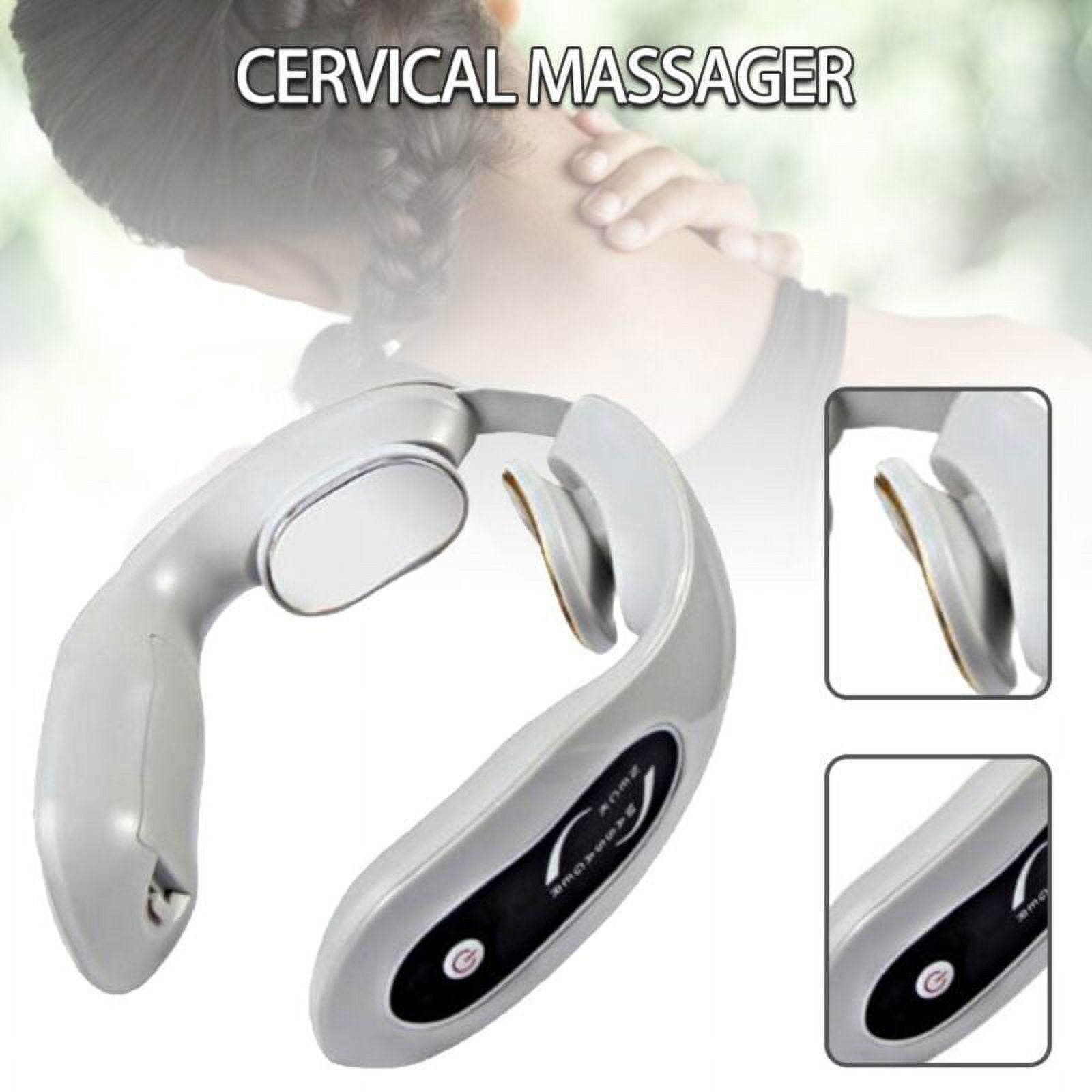 Ultrasonic Portable Soothing Body Shaping Neck Instrument, Neck Massager for Women Men Gift(Black), Size: 124.7*119*138 mm