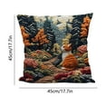 thumbnail image 3 of Pillow Cover Embroidered Design Polyester Decorative Pillow Case Home Decor Cushion Cover Cat Pattern Seasonal Themes Living Room Bedroom Decoration 18x18 Inches, 3 of 5